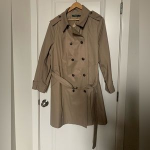 Lauren Ralph Lauren Plus Size Double Breasted Trench Coat 3x worn once